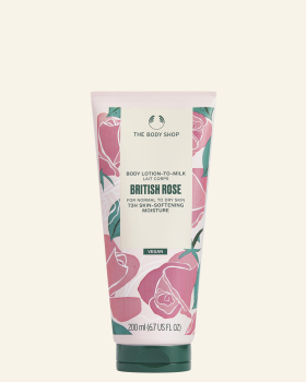British Rose telové mlieko 200ml - The Body Shop