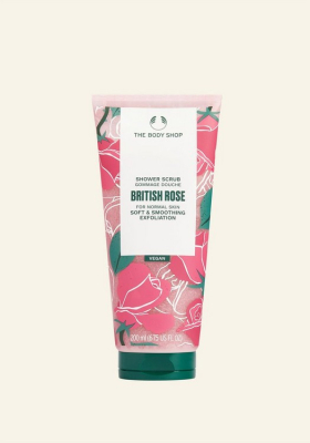 British Rose sprchový peeling 200ml - The Body Shop