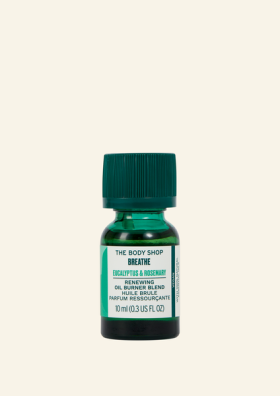 Breathe Eukalyptus a Rozmarín zmes esenciálnych olejov 10 ml - The Body Shop