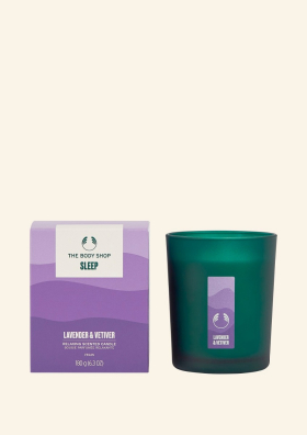 Sleep Lavender & Vetiver Relaxing Scented Candle 180g 180 g - The Body Shop