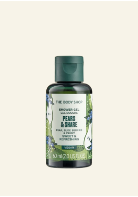 Pears & Share sprchovací gél 60ml - The Body Shop