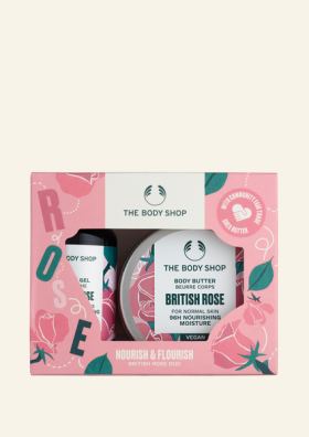 NOURISH & FLOURISH malé darčekové duo BRITISH ROSE - The Body Shop